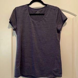 Athleta large tall blue workout shirt.